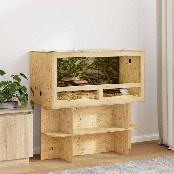 Vidaxl - Terrarium Marron 100 x 50 x 50 cm OSB vidaXL 876730 - Image 1