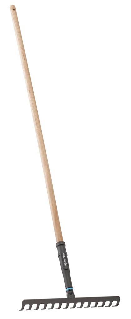 Gardena - Râteau PureLine – 36 cm – 14 dents acier – Manche bois FSC 100 %