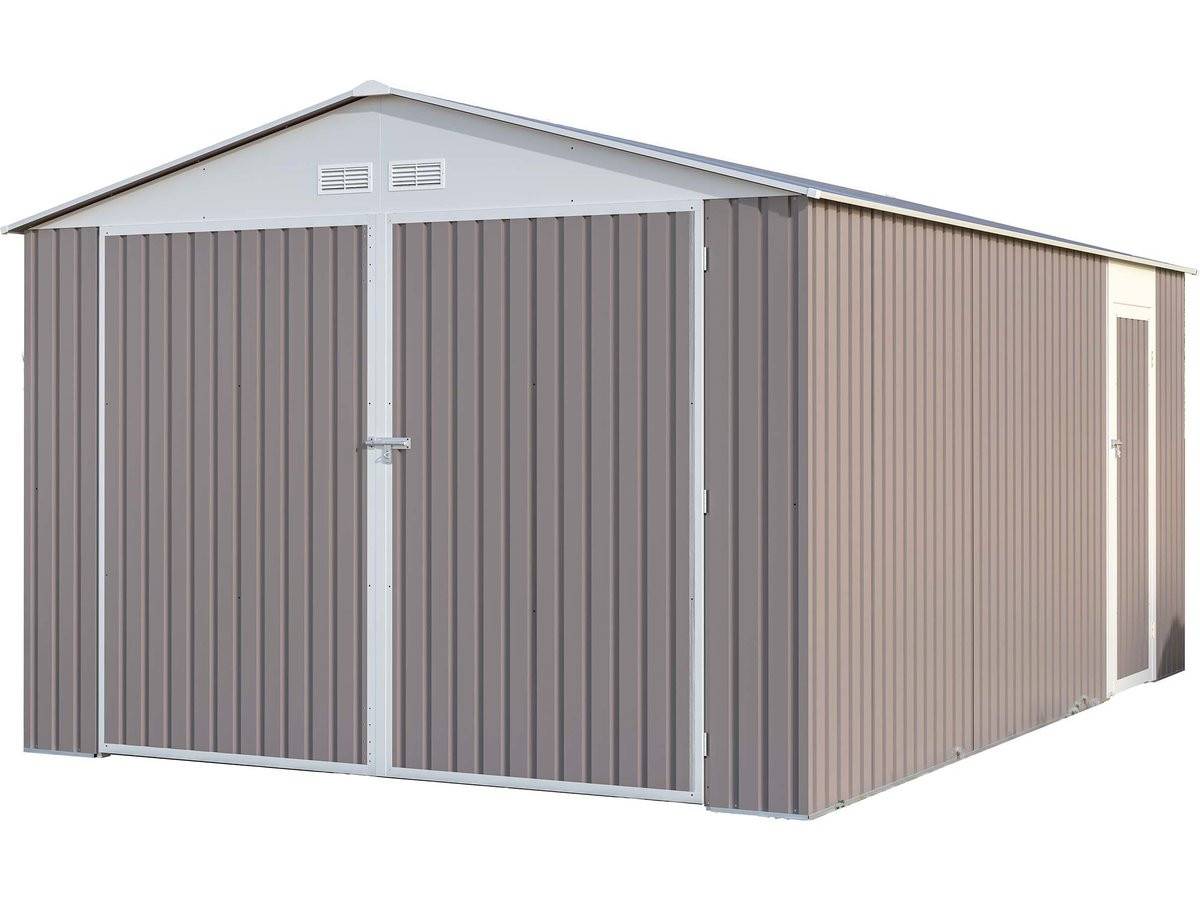 Habitat Et Jardin - Garage Métal "nevada" Avec Porte Battante - 15,36 M² -habitat Et Jardin