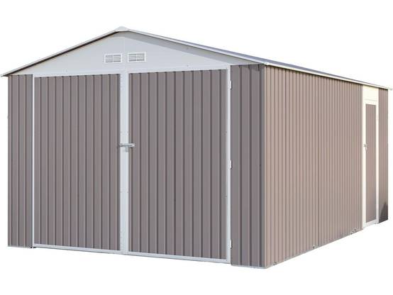 Garage Métal "nevada" Avec Porte Battante - 15,36 M² -habitat Et Jardin - Image 1