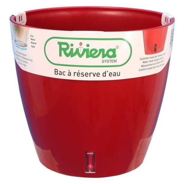 Riviera - Riviera Bac A Réserve D'eau - Rond - ø 36 X H 33 Cm - Rouge - Image 2