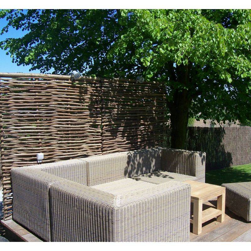 Clôture bois en noisetier - 100% Naturel - Sans Poteaux - Hauteur 120 X Largeur 150 cm - Image 7