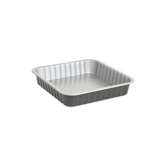 Plat à Four Carré en Métal "Signature" 24cm Gris - Image 1