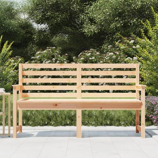 Vidaxl - Banc de jardin 159,5x48x91,5 cm bois massif de pin vidaXL 824067 - Image 4
