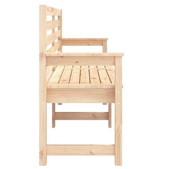 Vidaxl - Banc de jardin 159,5x48x91,5 cm bois massif de pin vidaXL 824067 - Image 6