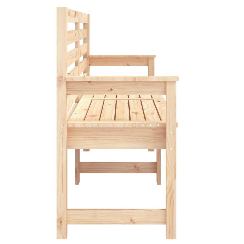 Vidaxl - Banc de jardin 159,5x48x91,5 cm bois massif de pin vidaXL 824067 - Image 6