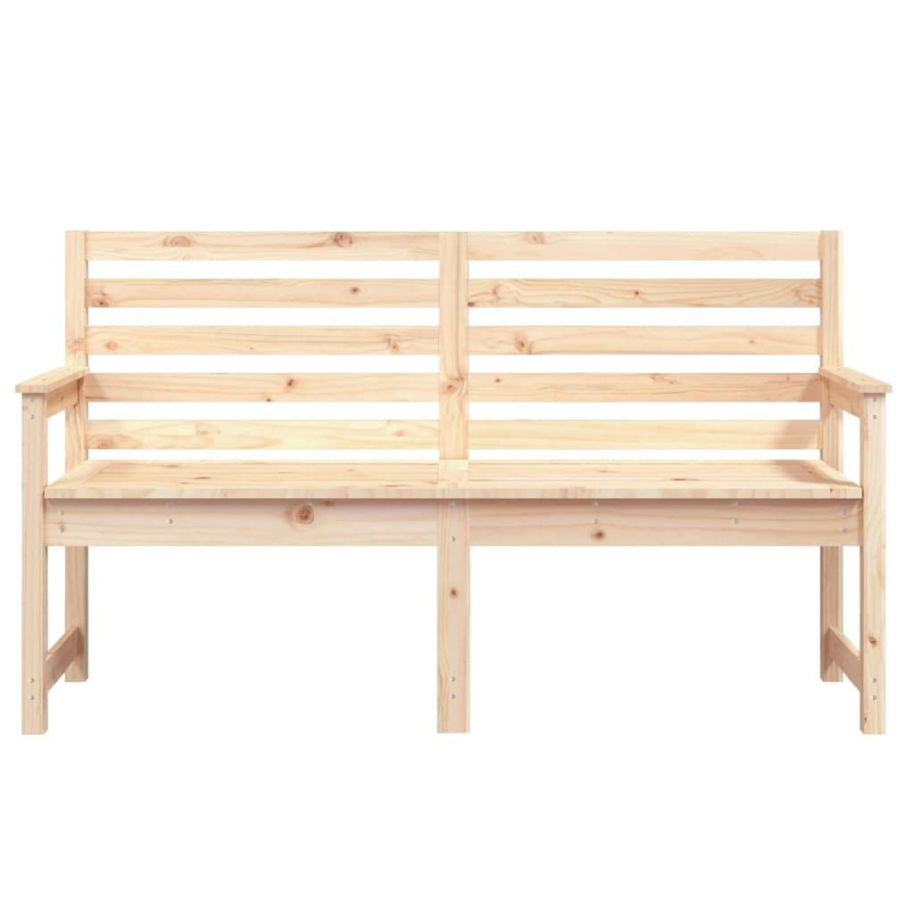 Vidaxl - Banc de jardin 159,5x48x91,5 cm bois massif de pin vidaXL 824067 - Image 5