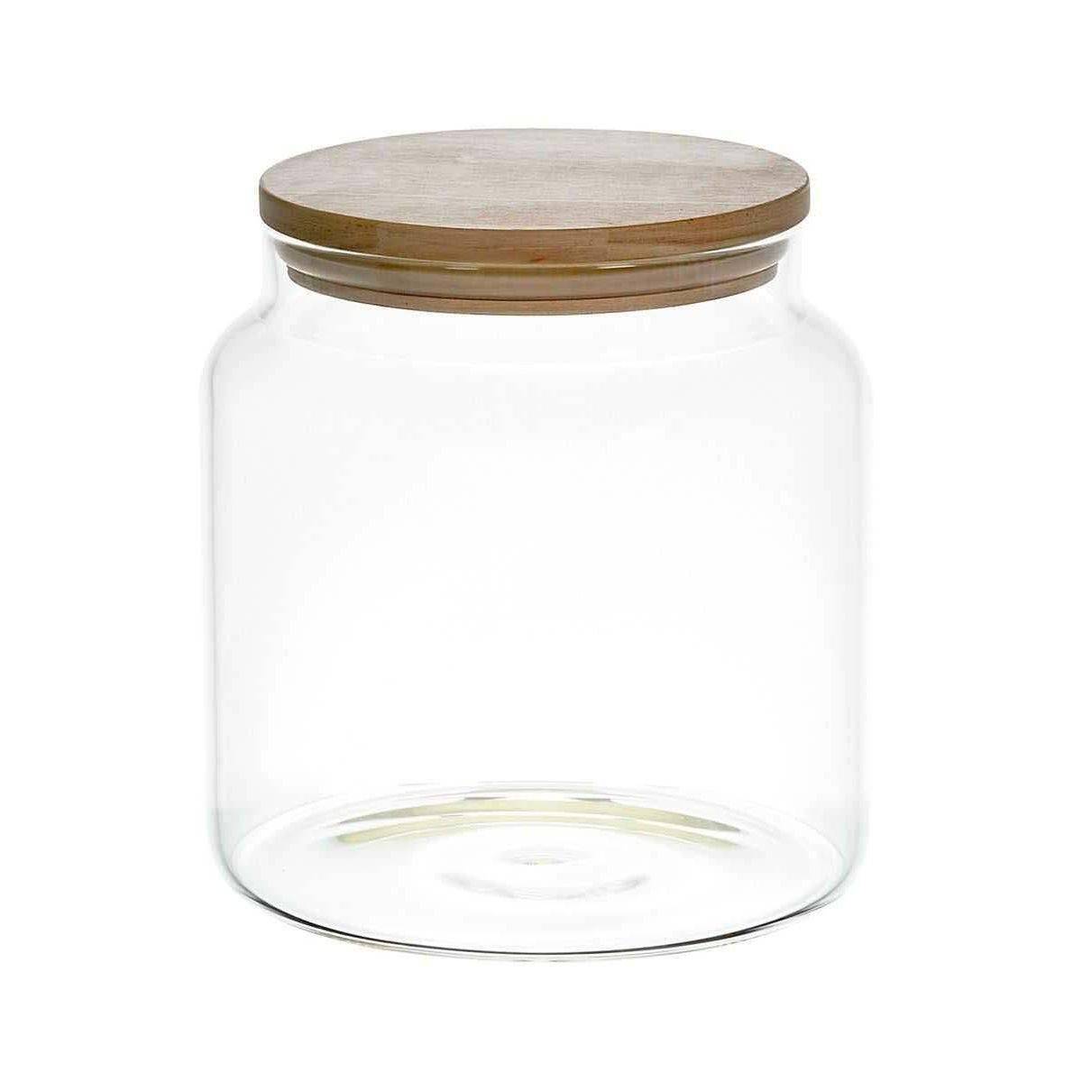 Cook Concept - Bocal de conservation en verre couvercle en bois 1.9 litres - Image 1