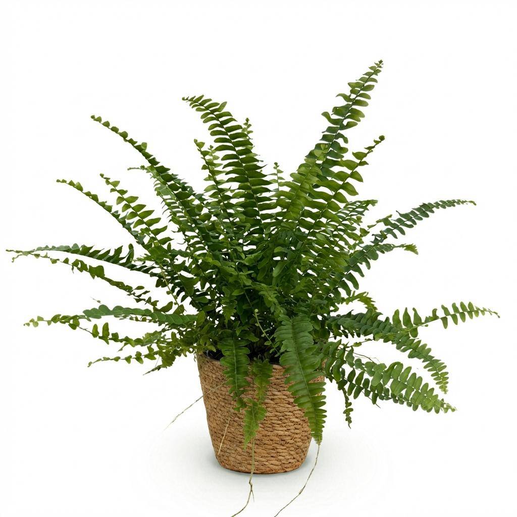 Nephrolepsis exaltata Green Lady - Pet-friendly - Pot de 12cm - Hauteur 25-30cm - 1 plante - Panier - Plantes d'intérieur - Image 2