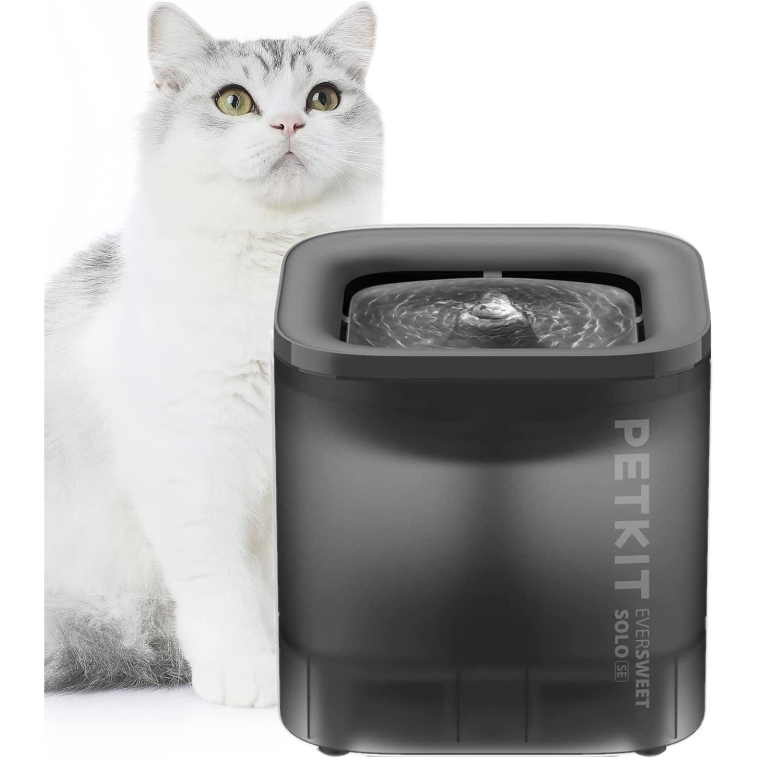 EVERSWEET SOLO CYBERTAIL fontaine a eau pour animaux 1.8L noir PETKIT - Image 2