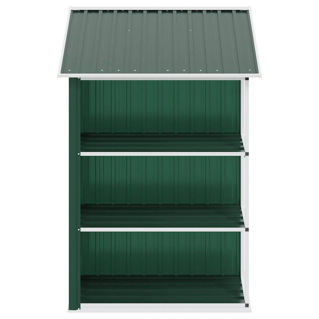 Vidaxl - Abri de jardin avec étagère Vert 205x130x183 cm Fer vidaXL 47104 - Image 6