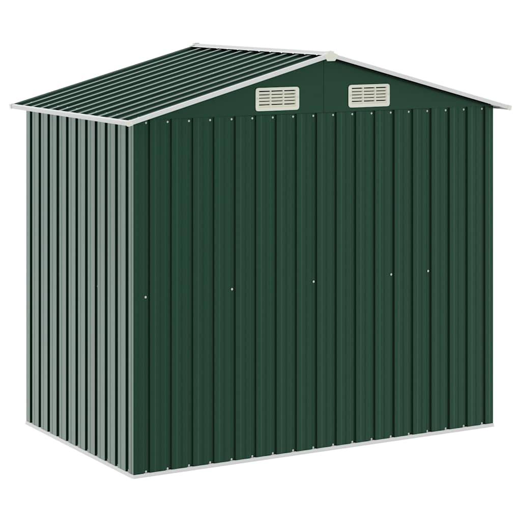 Vidaxl - Abri de jardin avec étagère Vert 205x130x183 cm Fer vidaXL 47104 - Image 7