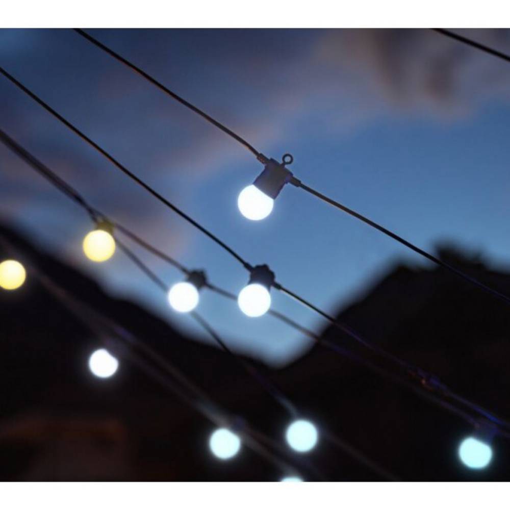 Guirlande guinguette connectée IP44 20m 40 LEDS blanc TWINKLY FESTOON - Image 3