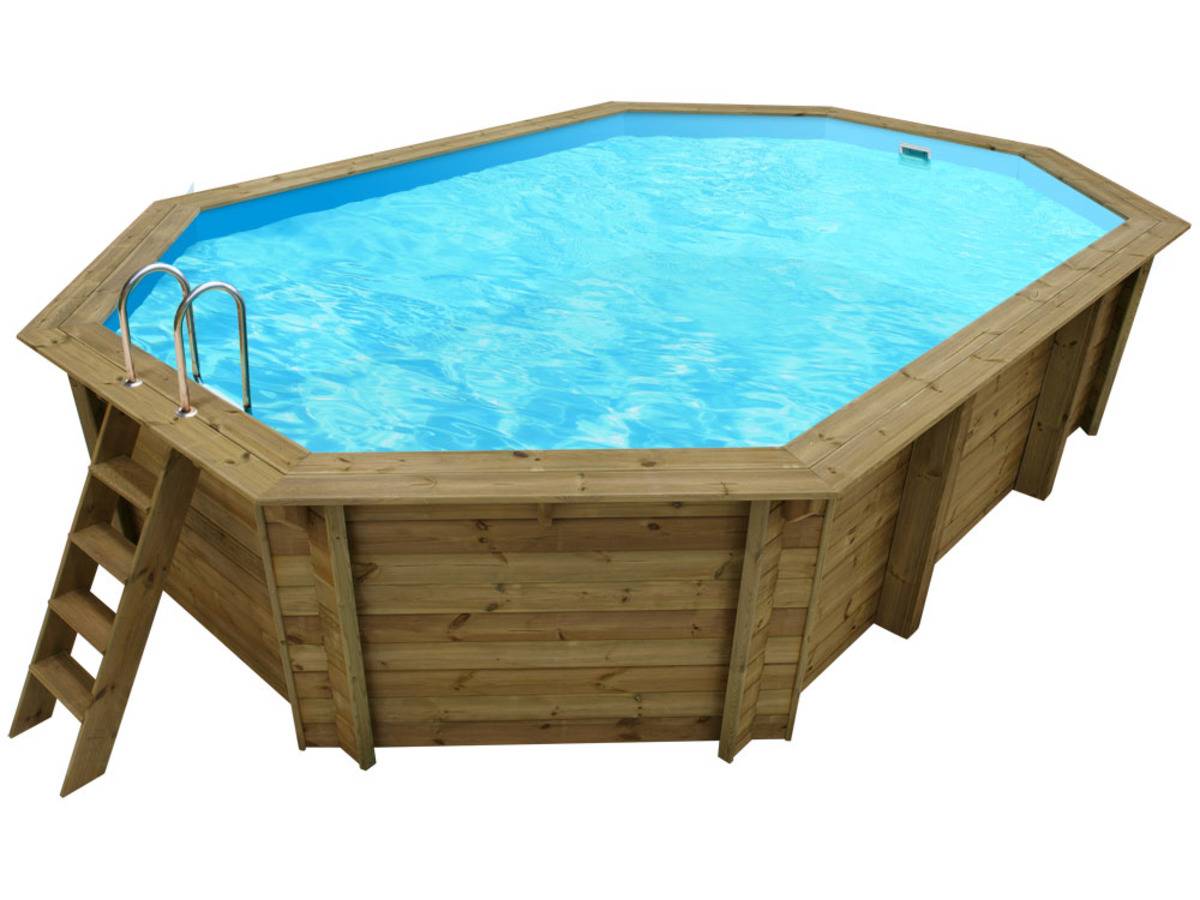 Habitat Et Jardin - Piscine Bois " Cancun " - 6.53 X 4.41 X 1.45 M + Bâche à Bulles 180 µ - Bâche Hiver 280 G/m² -habitat Et Jardin - Image 2