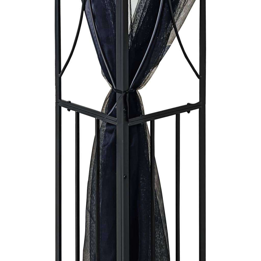 ComfortXL - Tonnelle de Réception Acier 4 Moustiquaires Zippées Toit Double Aération Anthracite 4x3 m – ComfortXL Outdoor Living - Image 5