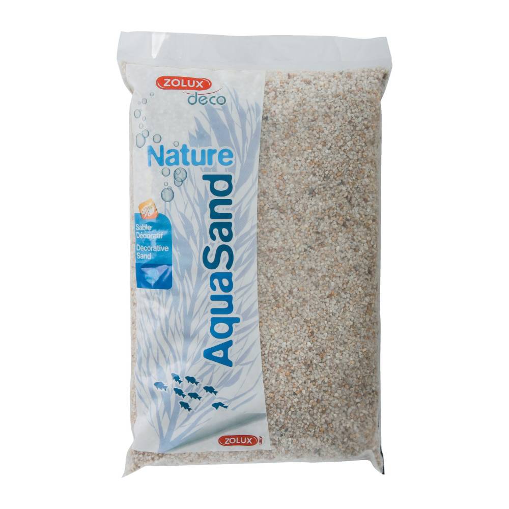 Zolux - Sol décoratif Aquasand quartz blanc 5kg (Lot de 3) - Image 3