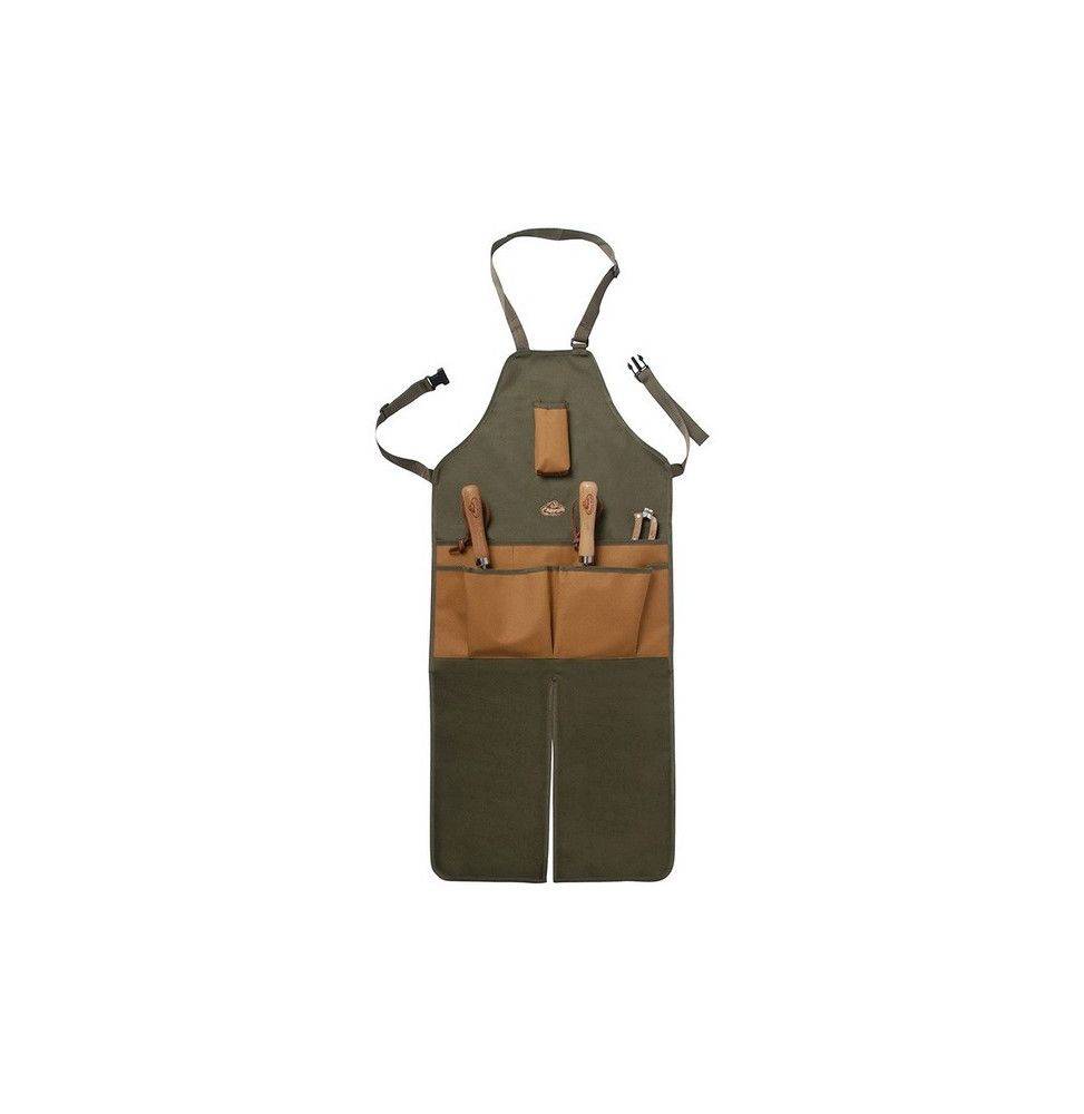 Esschert Design - Tablier long de jardinage - Poches à outils