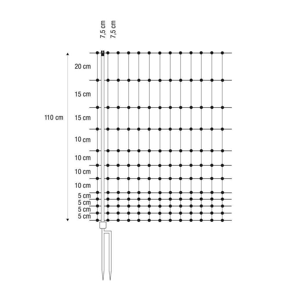 Horizont - Filet volaille piquets renforcés, 1.10 x 25 m - Image 5