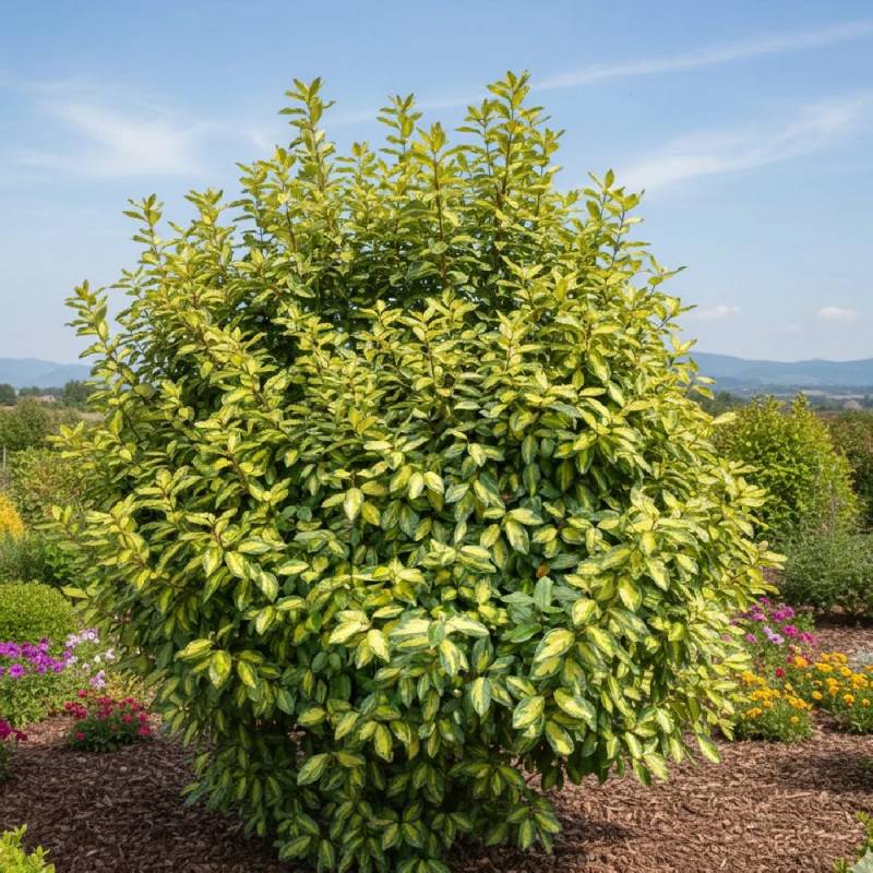Elaeagnus panaché Maryline® 'Abrela', Chalef à fleurs Blanche/ - feuillage Persistant - Pot de 4L - 40/60 cm - Image 8