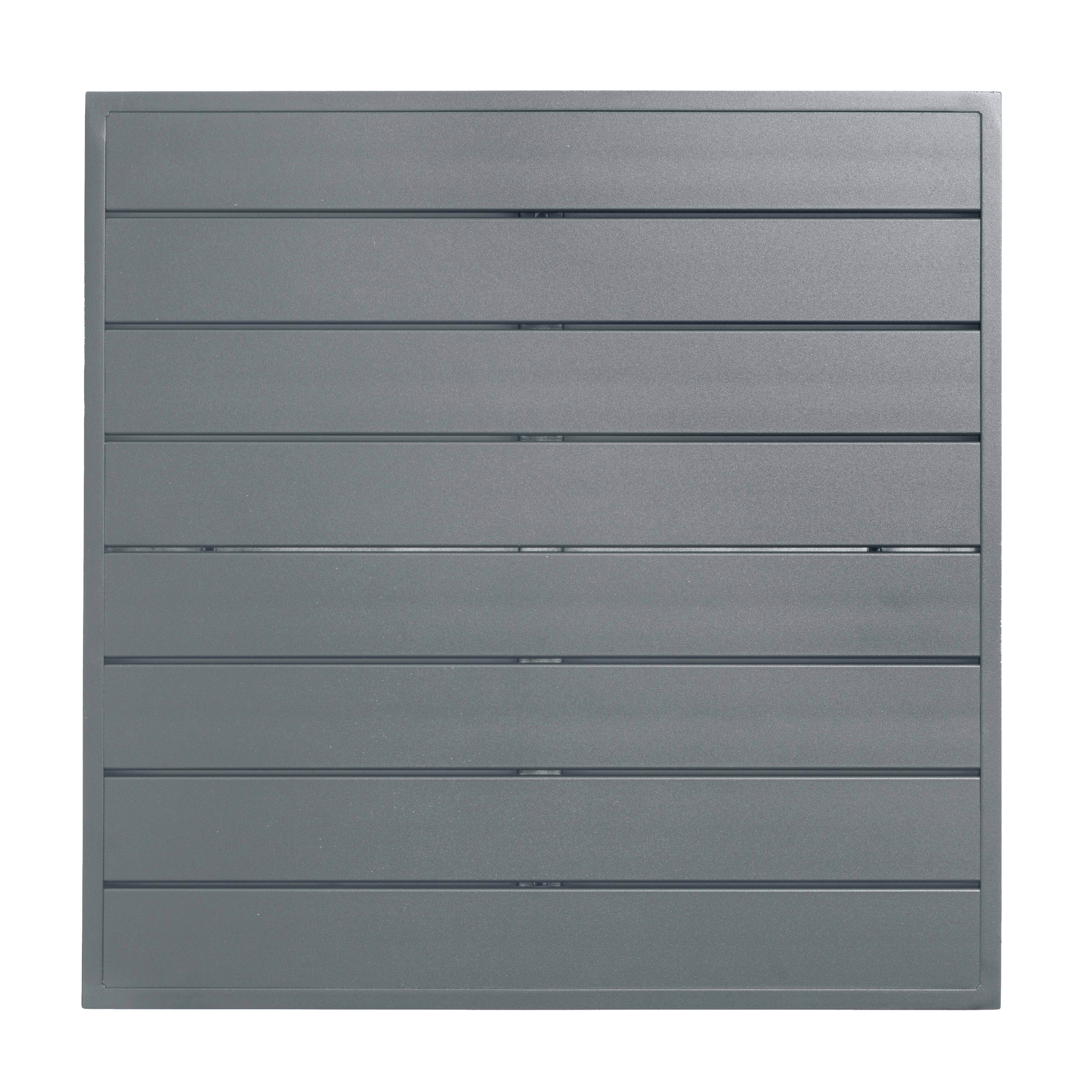 Oviala - Plateau de table carré Cardiff en aluminium gris 70 cm pour pied Klipo Cardiff - Oviala - Image 5