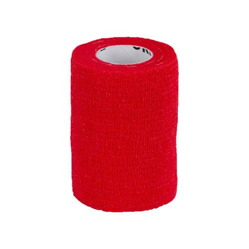 Bande Cohésive 7,5 cm - Bande pour coton de repos Rouge - Image 1