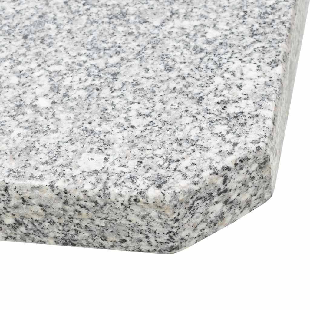 Vidaxl - Plaque de poids carrée pour parasol Granit 25 kg Gris vidaXL 45070 - Image 4