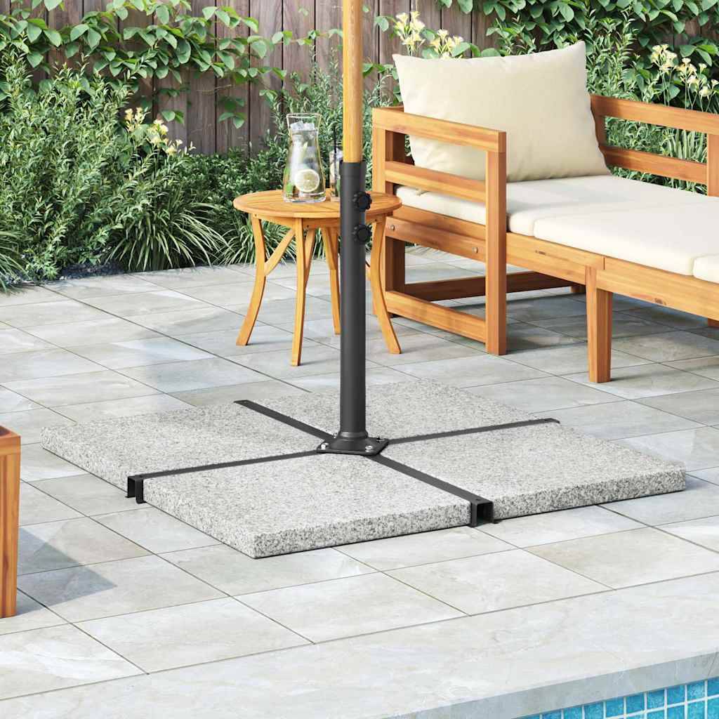 Vidaxl - Plaque de poids carrée pour parasol Granit 25 kg Gris vidaXL 45070 - Image 1