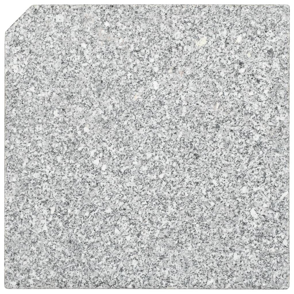 Vidaxl - Plaque de poids carrée pour parasol Granit 25 kg Gris vidaXL 45070 - Image 6
