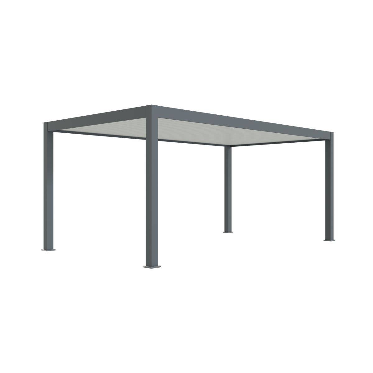 Direct Abris - Carport Aluminium 330 x 570 cm PRESTON - 18 m2 - Hauteur : 255 - 1 Voiture - Abri Voiture Autoportant - Sans Déclaration Travaux - Image 4