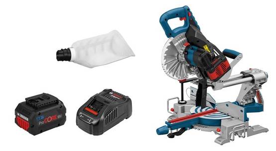 Bosch - Scie sur table BOSCH GCM 18V-216 - Batt.2x8.0Ah - 0601B41001 - Image 1