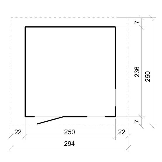 Timbela - Abri de Jardin Qualité Premium 5,9 m² - H252x250x294 cm avec un sol et des bardeaux bitumineuxs - Timbela M913 - Image 7