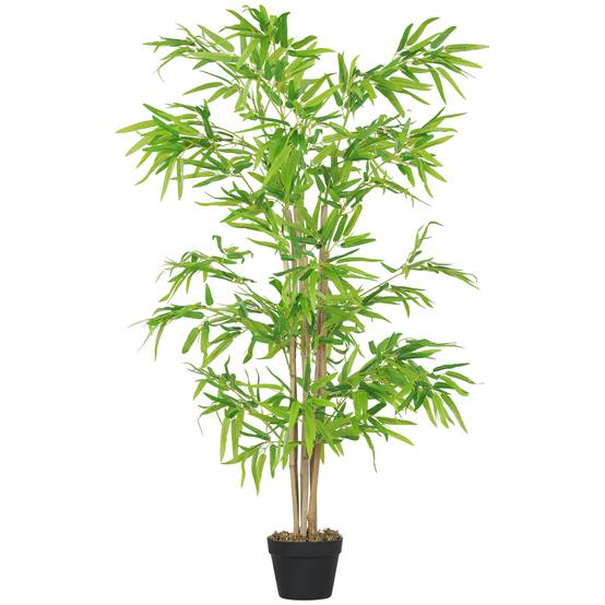 Bambous artificiels 1,20H m réalistes par Bambou avec Vrais Troncs - Pot Inclus - Image 2