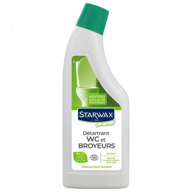 Starwax Soluvert - Détartrant en gel pour WC et broyeurs Soluvert 750ml STARWAX - Image 1
