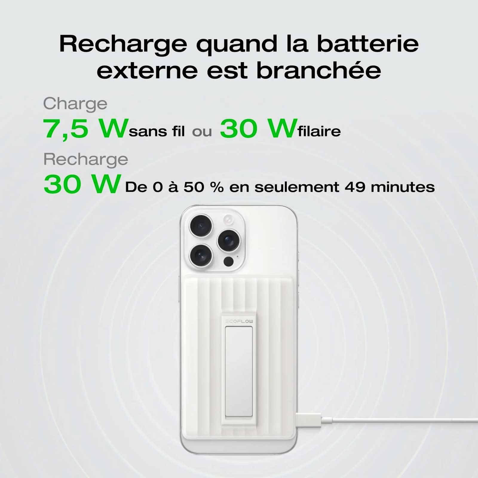 Batterie magnétique EcoFlow RAPID Mag 10K - Puissante, rapide, ultra-fine - Image 8