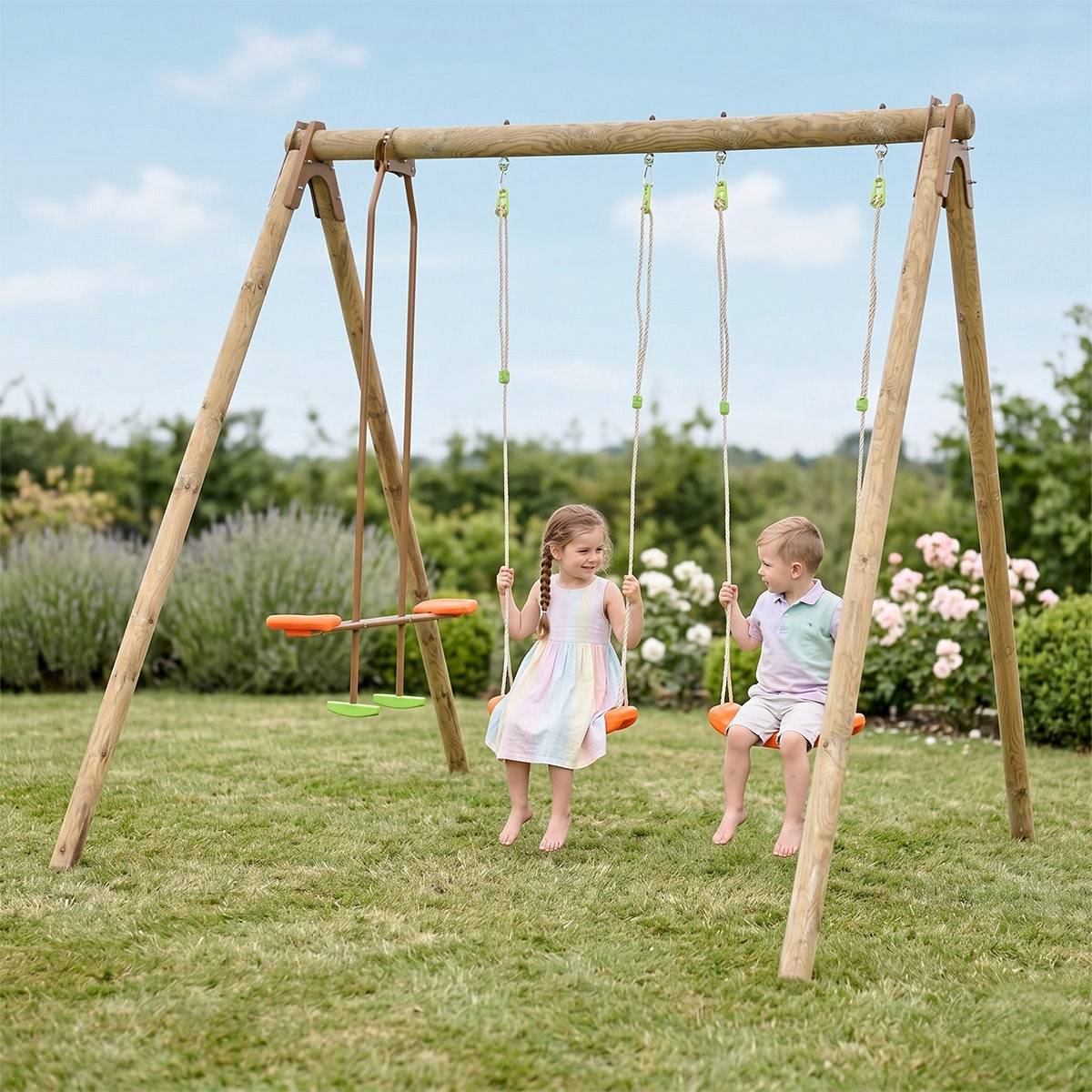 Portique bois Artix Darifou 2,30 m 4 enfants - Image 2