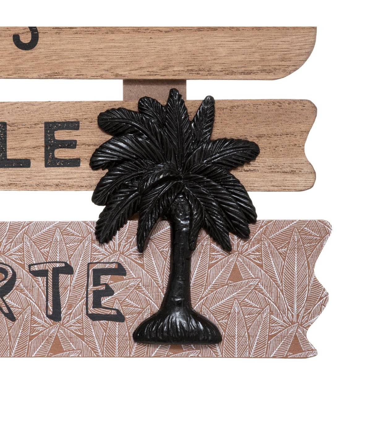 Déco murale en bois Pancarte avec Citation 37,5 x 32,5 cm - Image 3