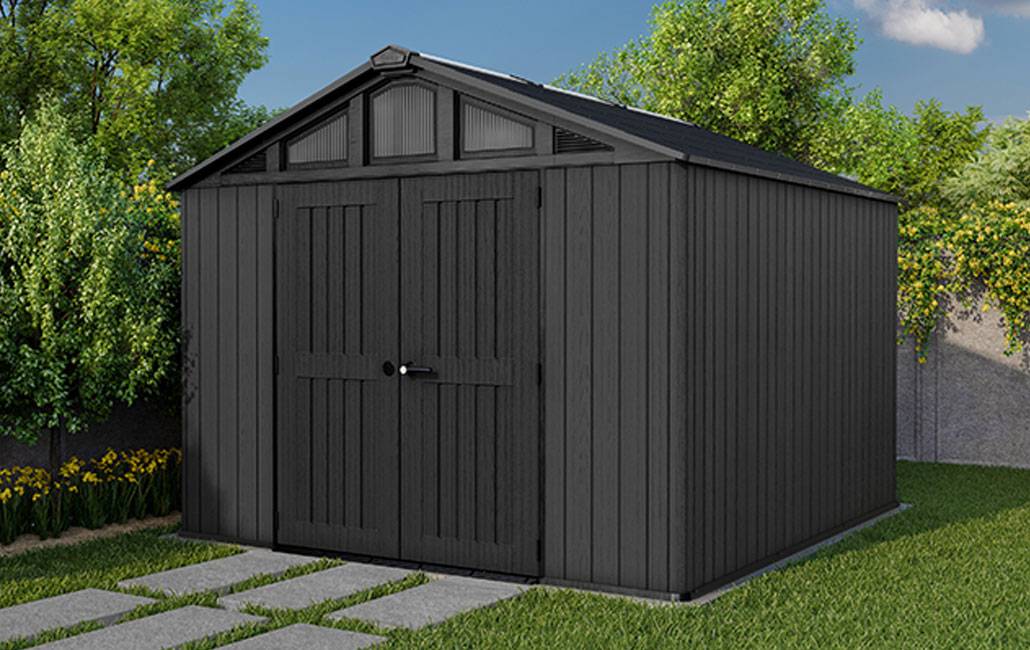 Keter - Abri de jardin résine gris aspect bois 12,5 m² Stronghold 1015 - Keter - Image 4