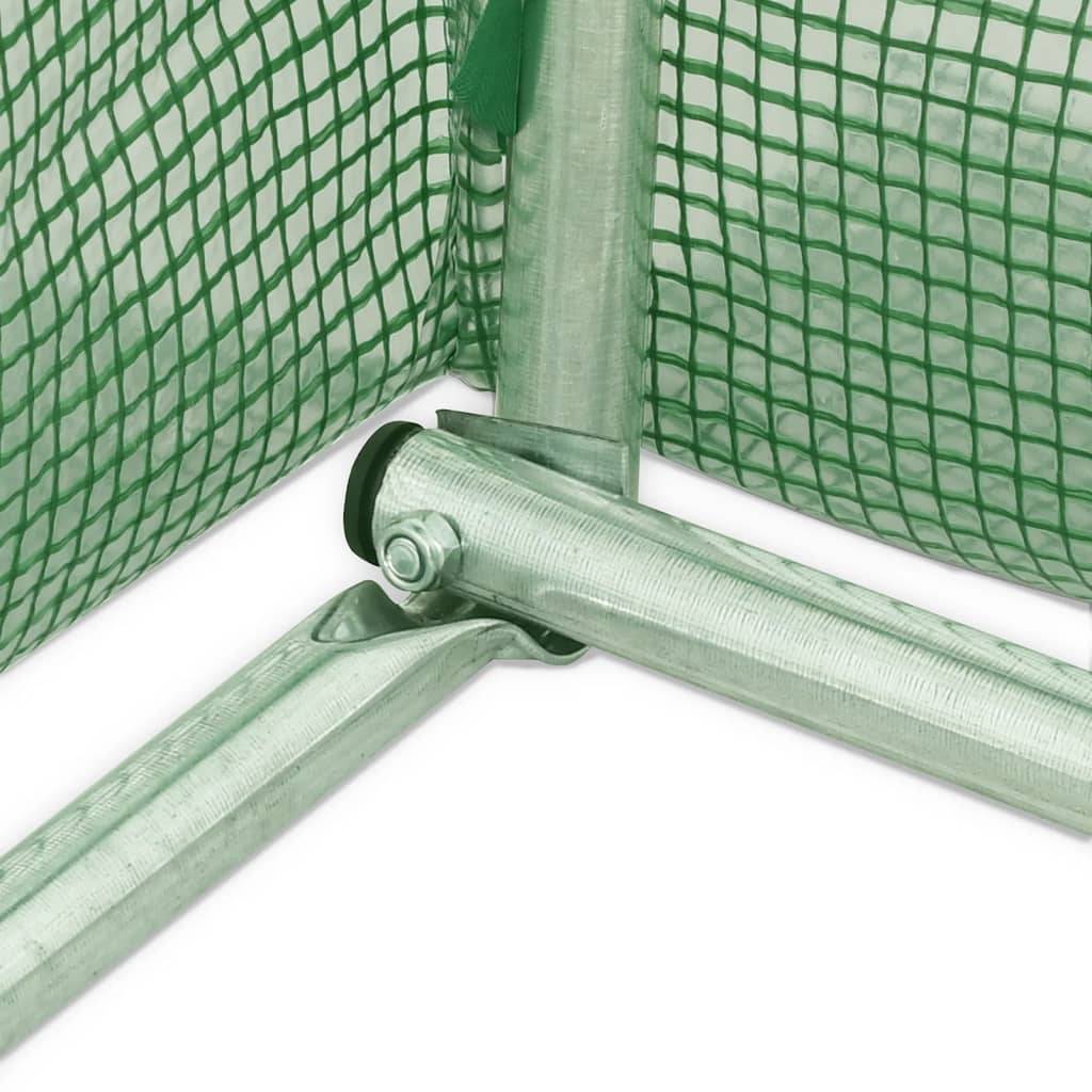 Vidaxl - Serre avec cadre en acier vert 6 m² 3x2x2 m vidaXL 364077 - Image 8