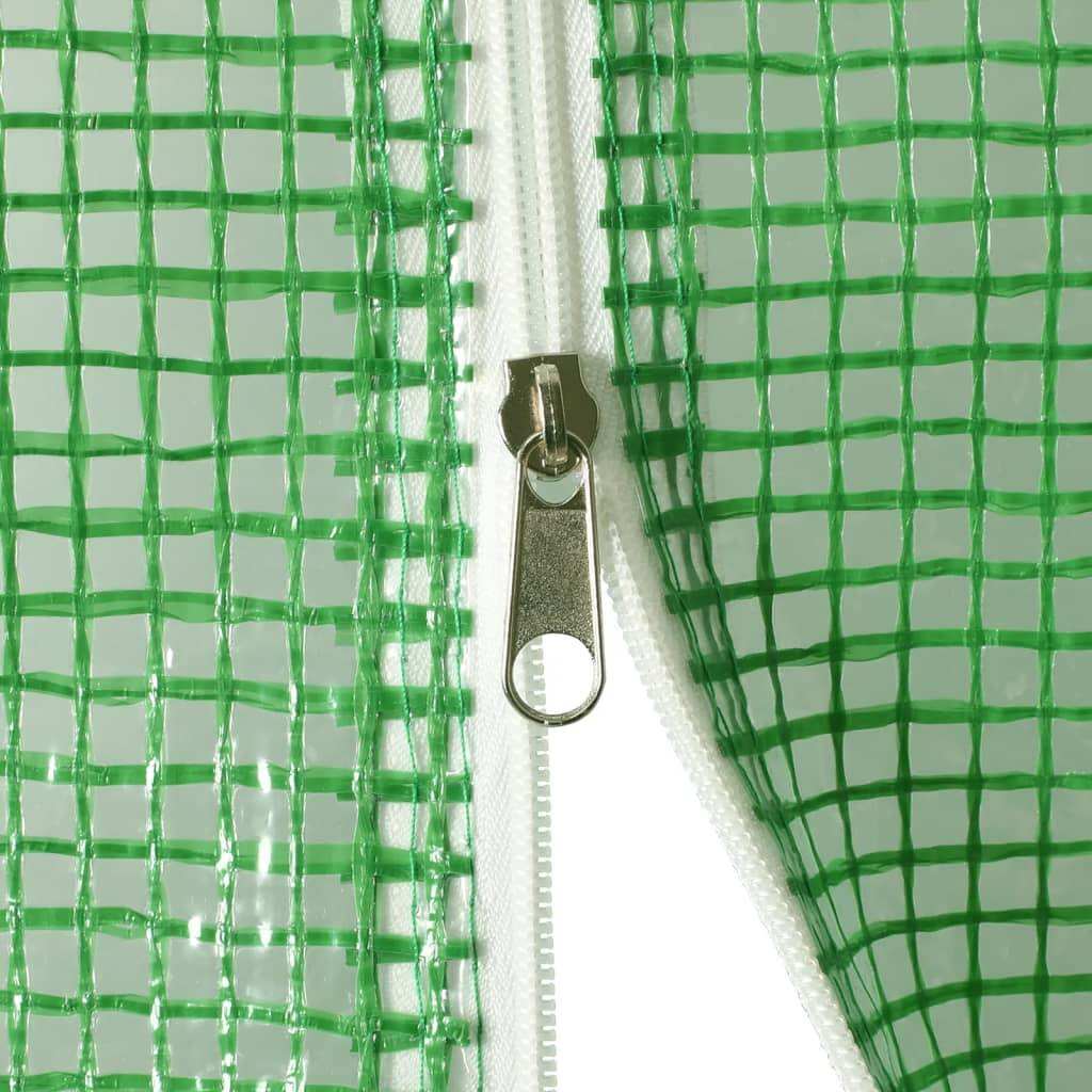 Vidaxl - Serre avec cadre en acier vert 6 m² 3x2x2 m vidaXL 364077 - Image 4