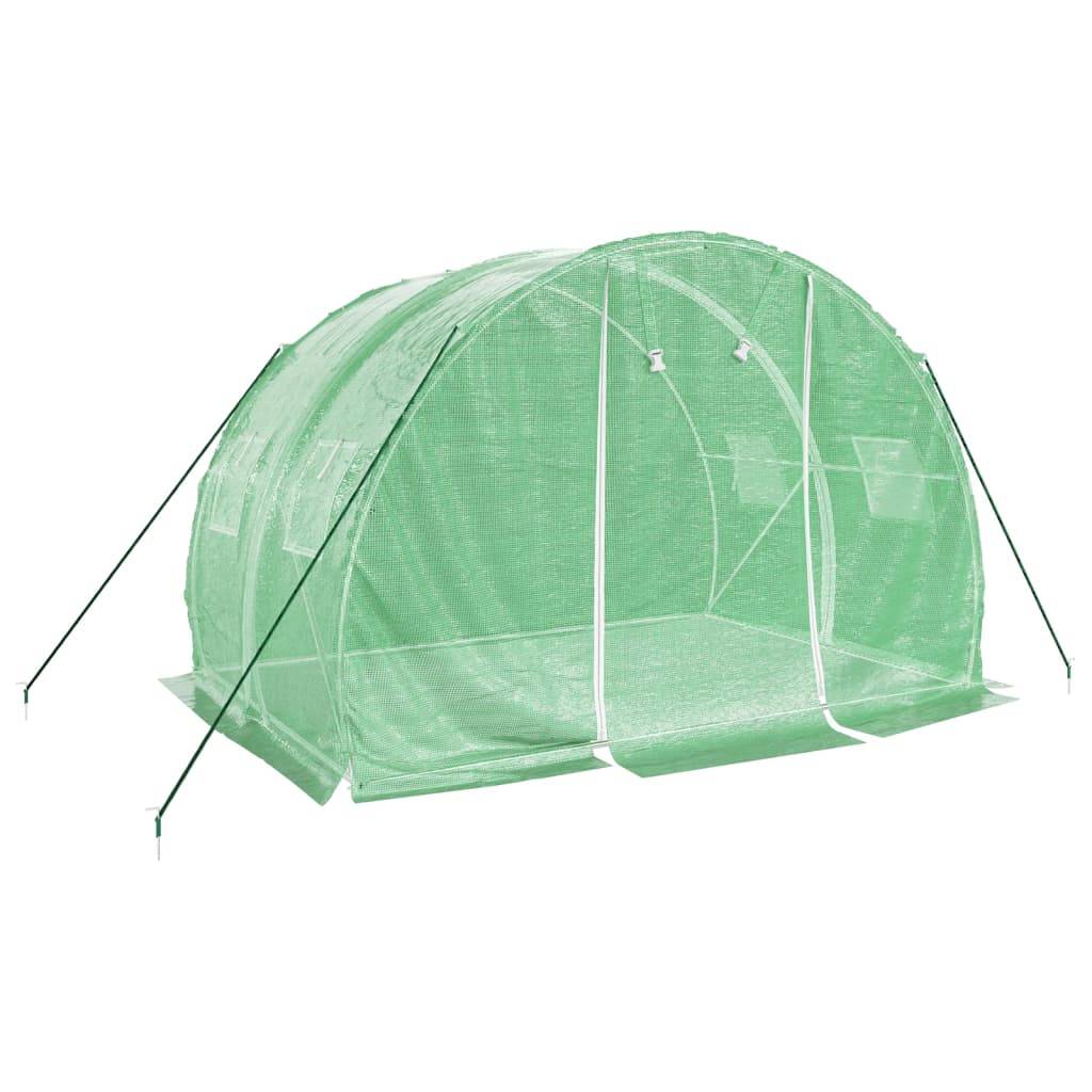 Vidaxl - Serre avec cadre en acier vert 6 m² 3x2x2 m vidaXL 364077 - Image 9