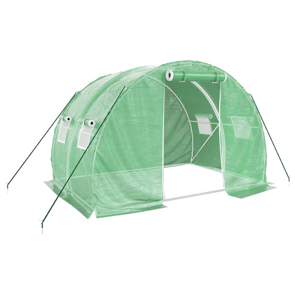Vidaxl - Serre avec cadre en acier vert 6 m² 3x2x2 m vidaXL 364077 - Image 2