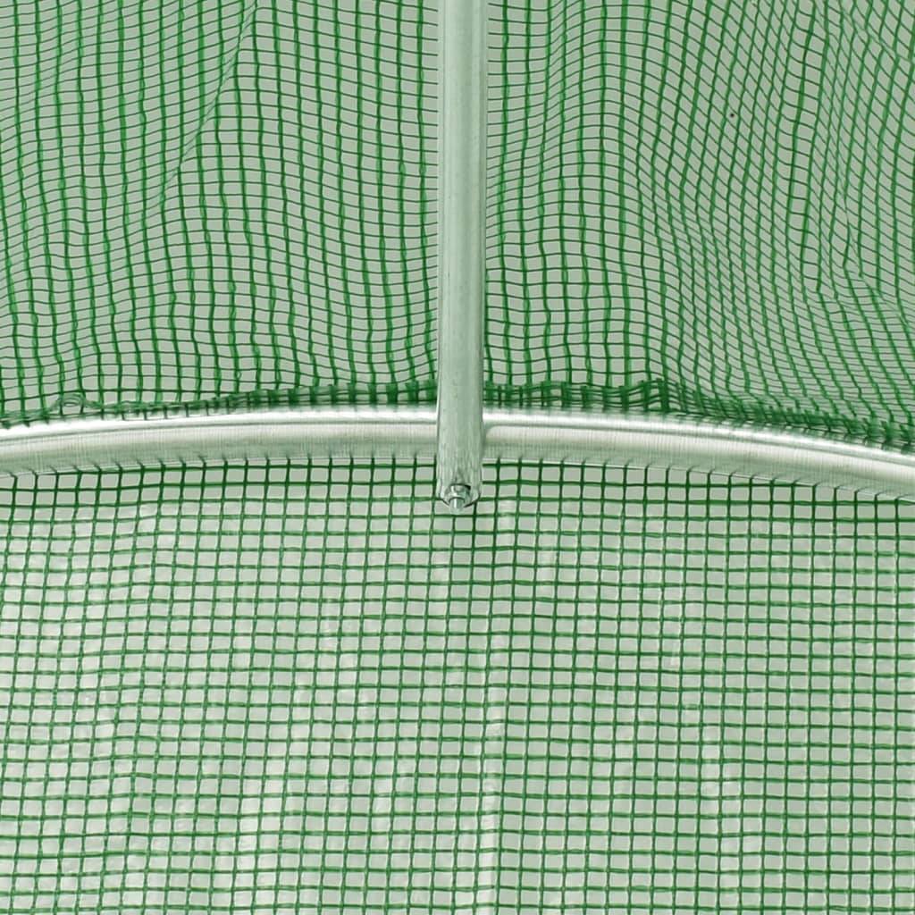 Vidaxl - Serre avec cadre en acier vert 6 m² 3x2x2 m vidaXL 364077 - Image 6