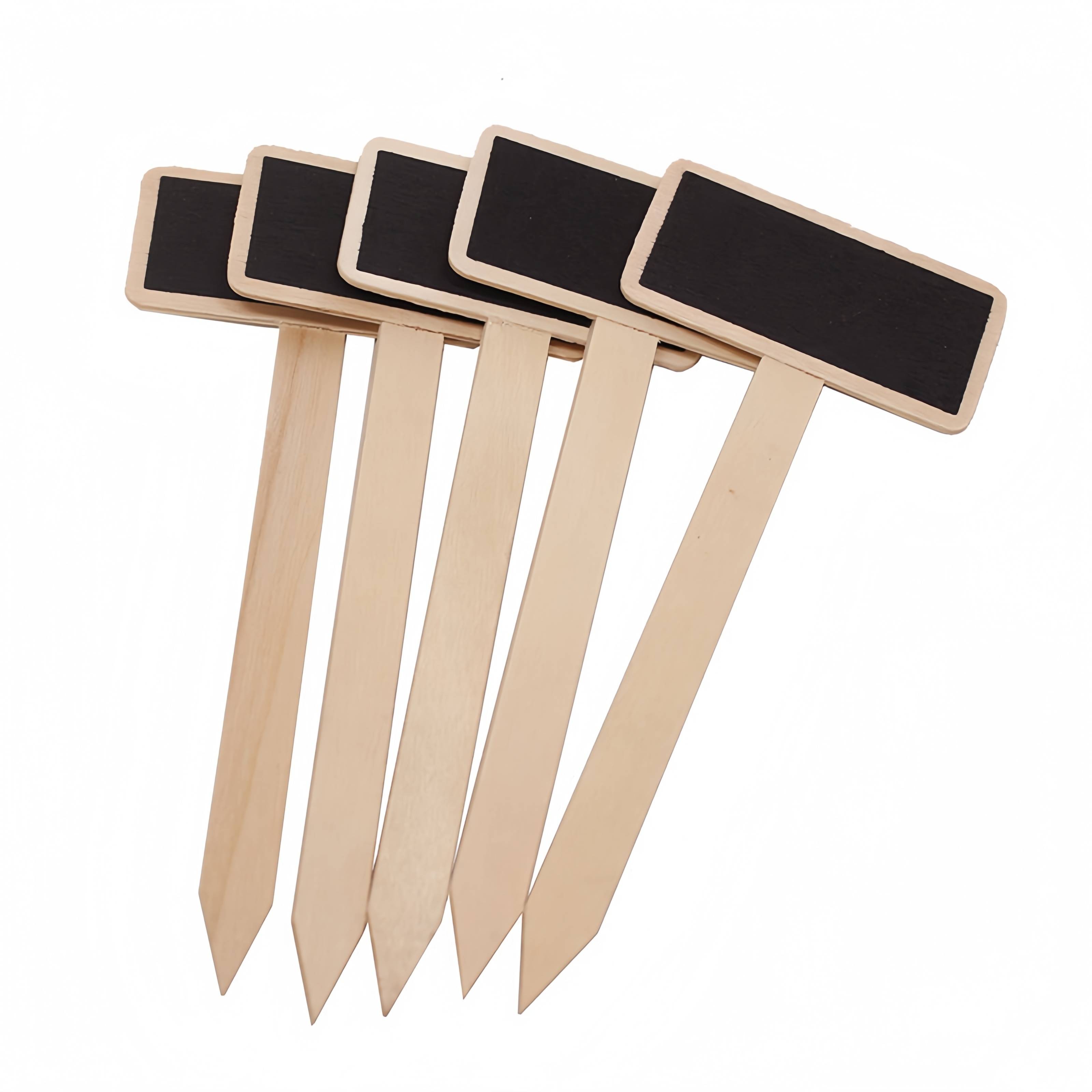 20 Étiquettes de Plantes (bois/PVC) -IntiMeg - Image 1
