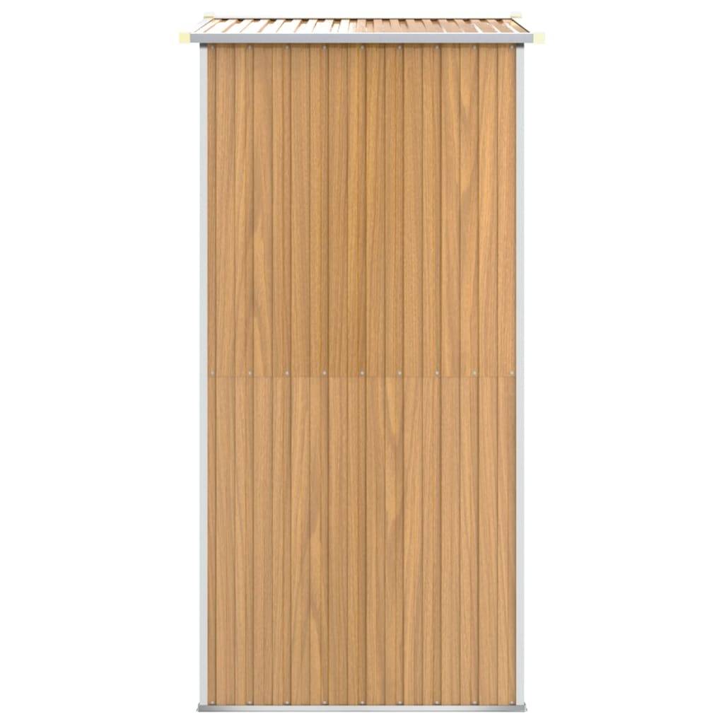 Vidaxl - Abri de jardin Marron clair 192x108x223 cm Métal galvanisé vidaXL 319275 - Image 5
