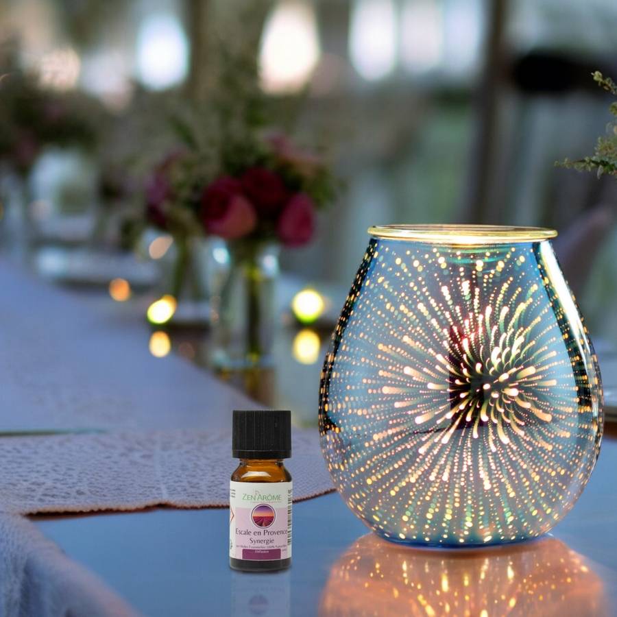 Zen'Arôme Calorya n°6 + 3 Synergies - Brûle Parfum Électrique pour Fondant Parfumé - Lampe à Parfum Variateur et Coupelle Amovible - Image 2