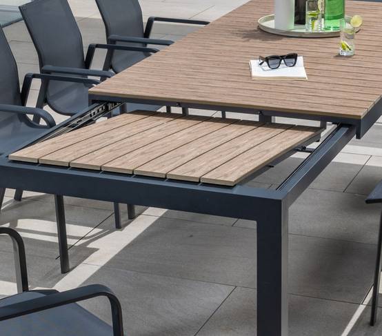 Ensemble table et chaises de jardin 8 places vert MIMIZAN - Image 2