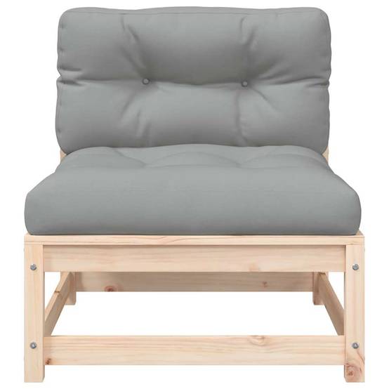 Canapé de jardin | Canapé D'extérieur | Sofa De Jardin sans accoudoirs avec coussins et repose-pieds Maison Chic - Image 7