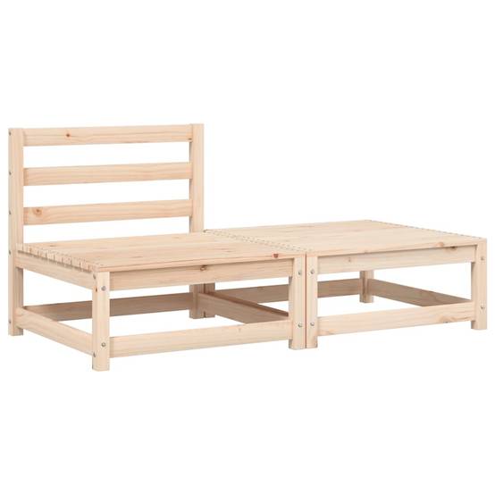 Canapé de jardin | Canapé D'extérieur | Sofa De Jardin sans accoudoirs avec coussins et repose-pieds Maison Chic - Image 4