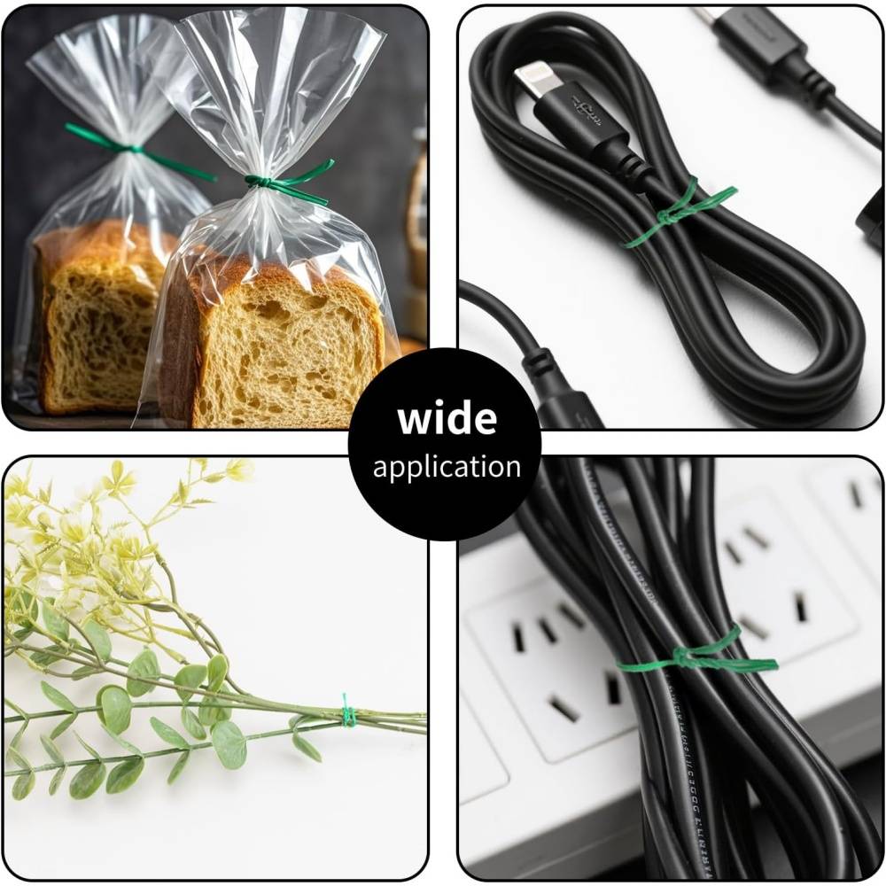 Corde-Fil de jardin vert plastifié 50m - Attaches pour plantes résistantes - Living123 - Image 5