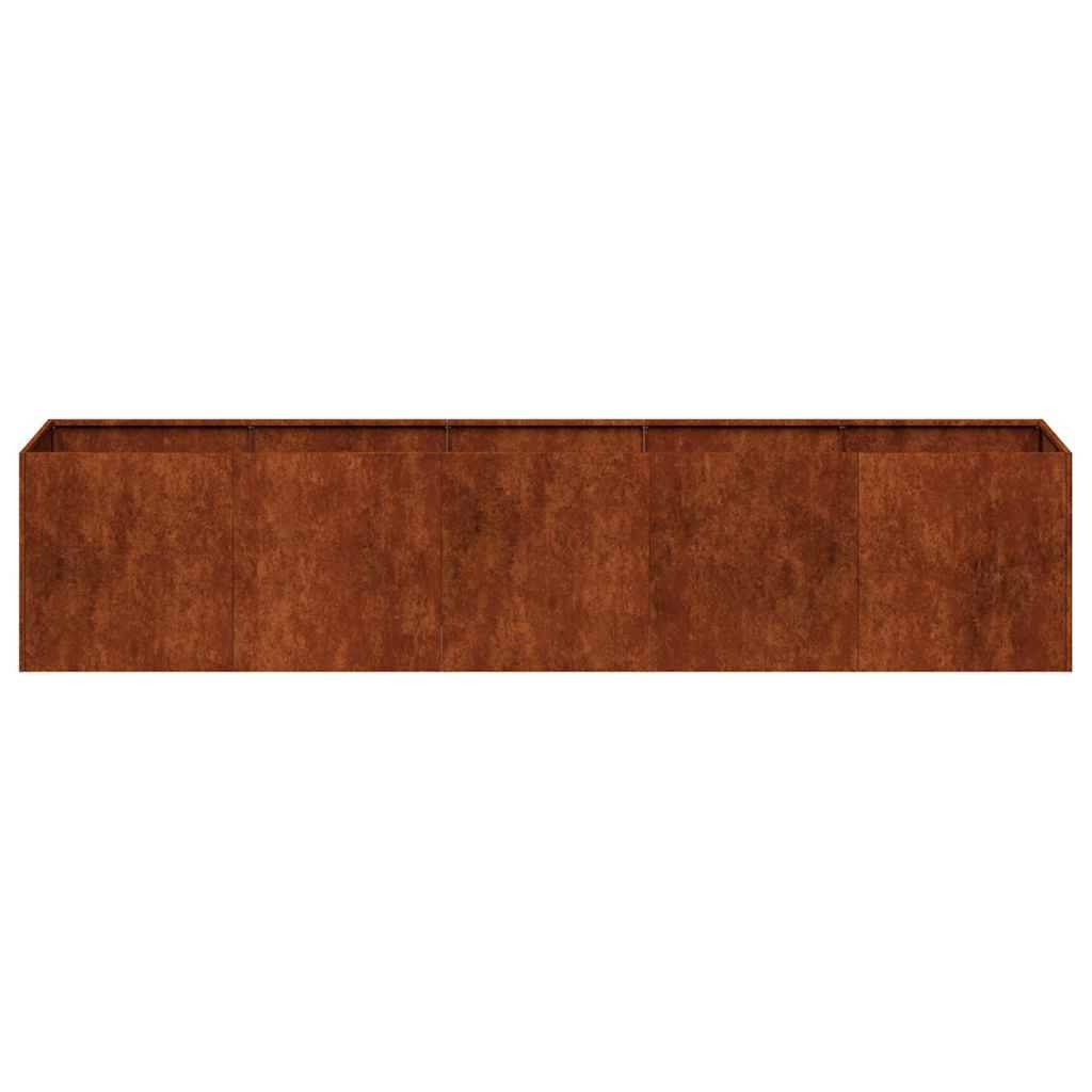 Vidaxl - Jardinière rouillé 200x40x40 cm acier inoxydable vidaXL 860688 - Image 10